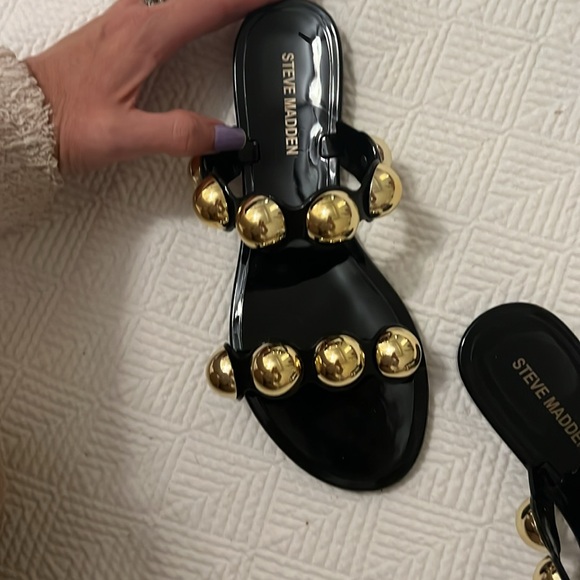 Steve Madden Chrishelle jelly Studded sandal size 7, - Picture 2 of 4